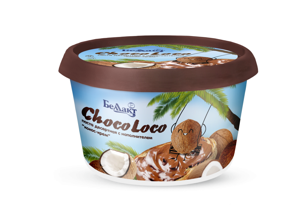Паста десертная с наполнителем «Кокос-крем» «ChocoLoco»